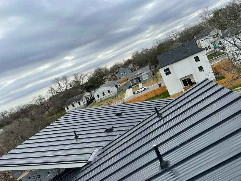 Standing seam metal roof panels with vents for Skylight Repair in College Park